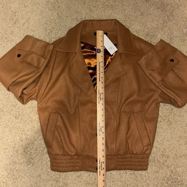 Strut & Bolt oversized coat caramel brown size S‎ NWT - Image 9