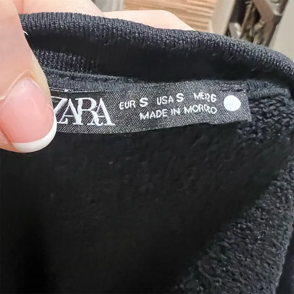 Zara Women's Black Sleeveless Cropped Tank Top Size S - Image 10