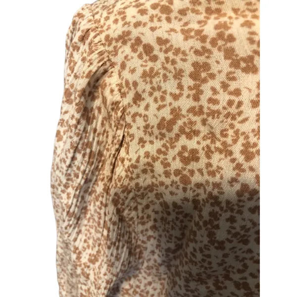 Altar'd State Mia Floral Print Dress Size L Cream/Mocha - Image 8