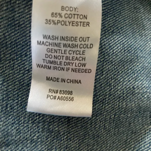 Cavalini Clothing Dark Wash Denim Shirt Jacket Shacket 3X NWT - Image 13