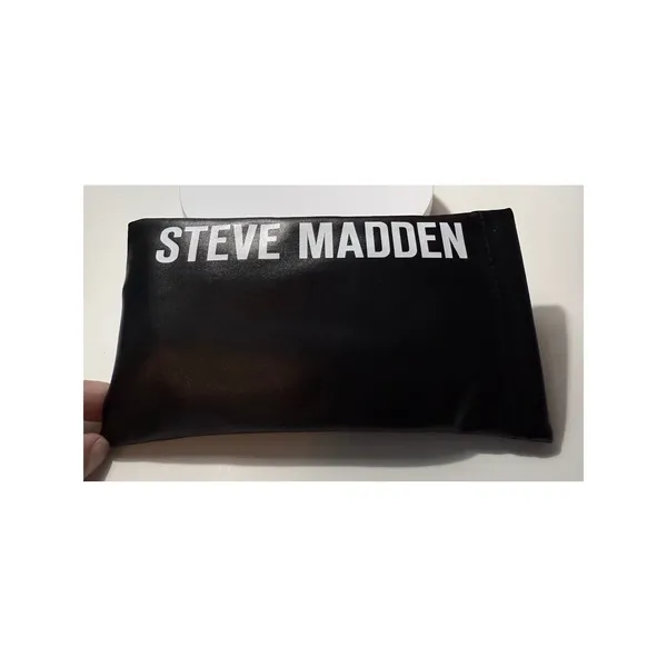 NWT Steve Madden Oversized Square Sunglasses Brown‎ Tortoise Gold Chain Bling - Image 3