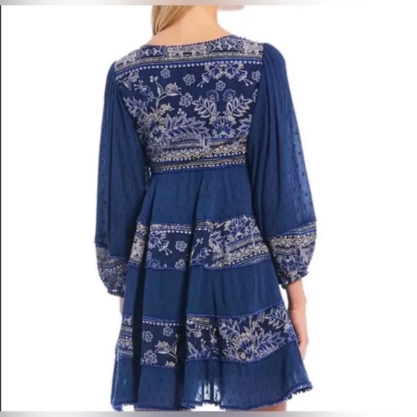 Free People My Love Mini Indigo Dress Size Small - Image 4