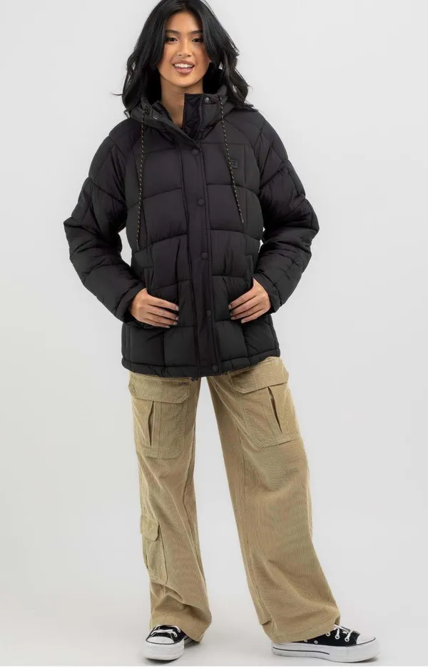 Black Puffer Jacket - Image 3