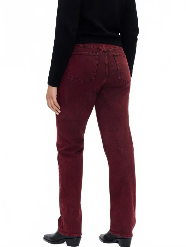 Gap High Rise '90s Slim Straight Jeans NWT Red Delicious 28R - Image 8