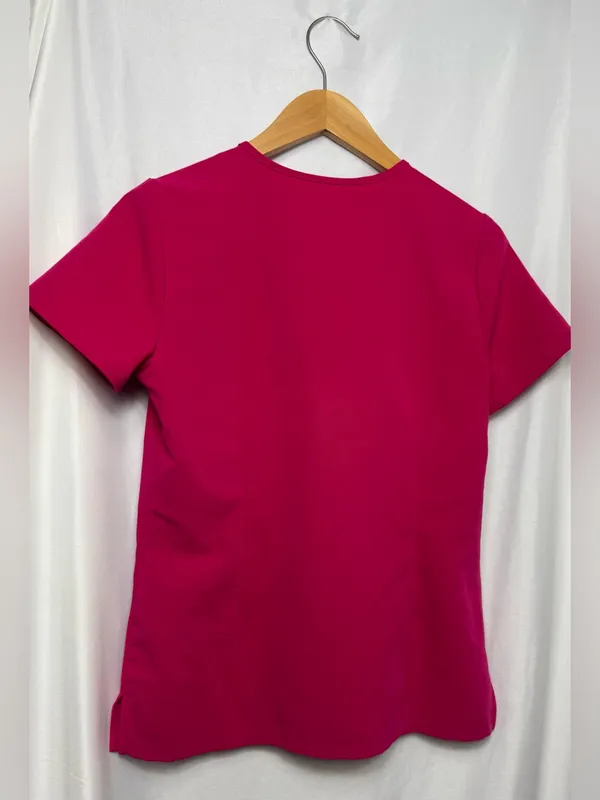 FIGS Scrub Set Top & Jogger Pants Magenta Medical Uniform XXS - Image 4