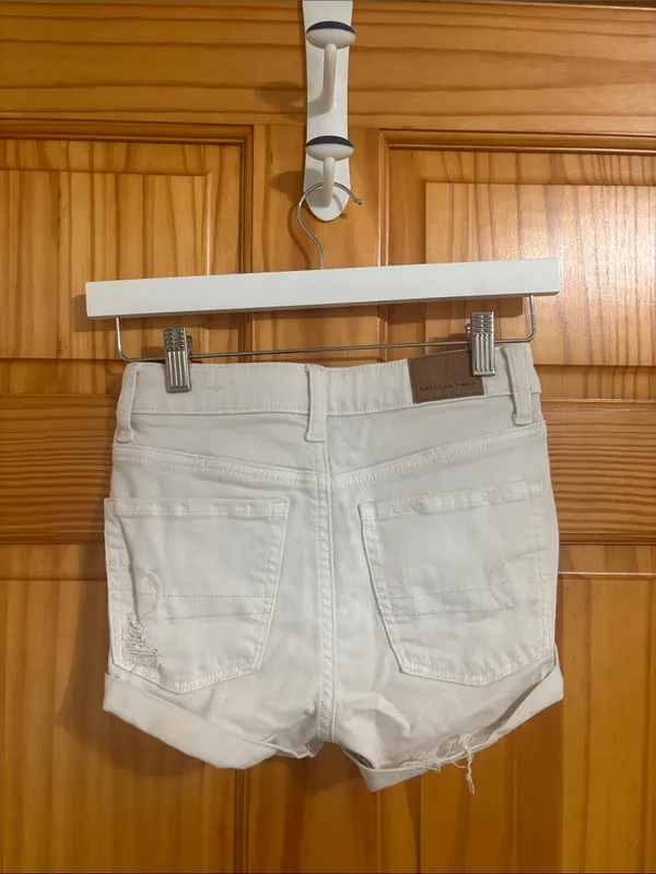 American Eagle Super Stretch High-Rise Shortie Denim Jean Shorts Size 00 - Image 2