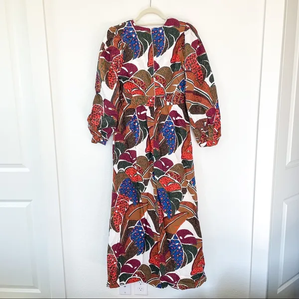 NWT Farm Rio Anthropologie Deep V-Neck Maxi Dress - Image 5