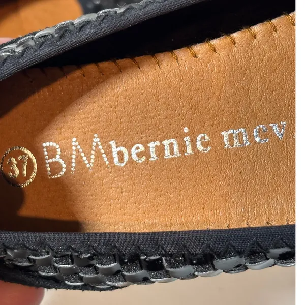 Bernie Mev Size 6 (EU 37) Catwalk Glam Mix Slip On Woven Memory Foam Flats - Image 7