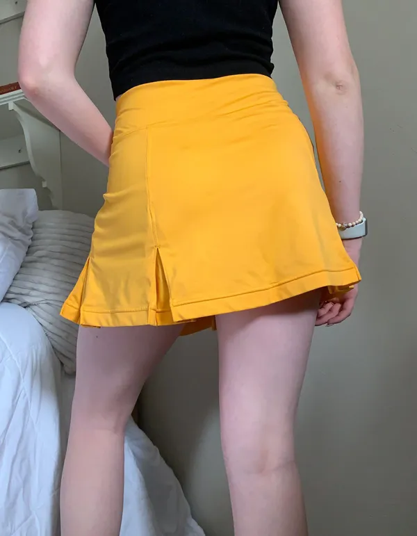 Nike Yellow Tennis Skirt - Image 2