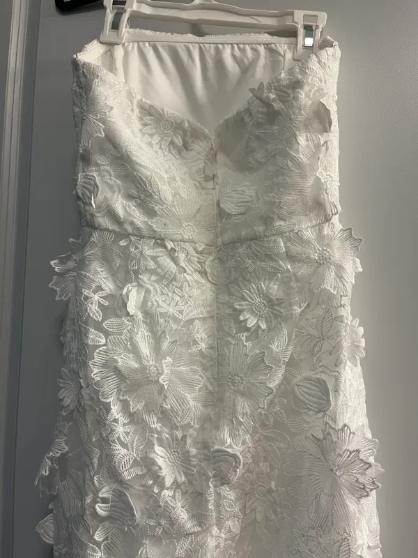 Lulus White 3D Embroidered Floral Dress - Image 6