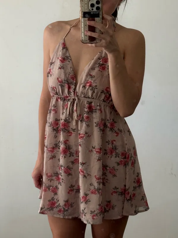 Pink Princess Polly Halter Dress - Image 8