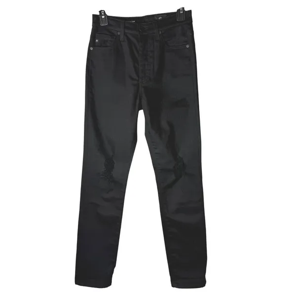 AG Adriano Goldschmied‎ Jeans Women 26 Black Alexxis High Rise Vintage Slim - Image 2