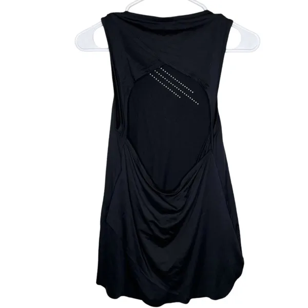 Gymshark Black Open Back Muscle Tank | Women’s Medium - Image 3