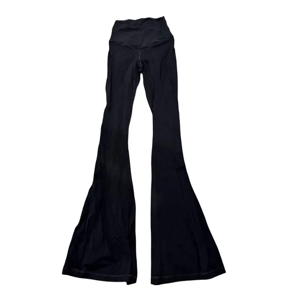 Offline by Aerie Real Me Crossover Flare Hi-Rise Leggings Black, Size XS Short​​ - Image 2