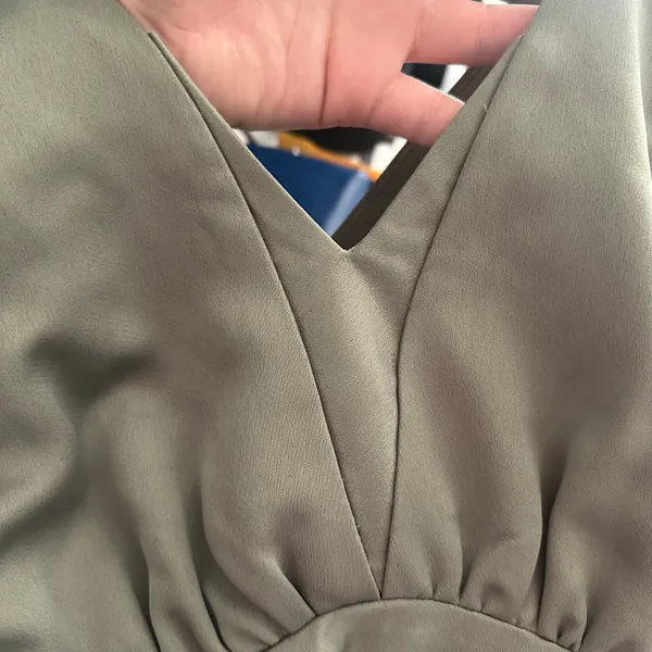 BHLDN x Sachin & Babi Harper Satin Charmeuse Sage Green Midi Dress - Image 9