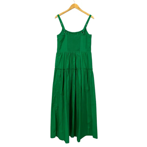 NWT Walter Baker Brynn Tiered Cotton Maxi Dress - Green - XL - Image 3