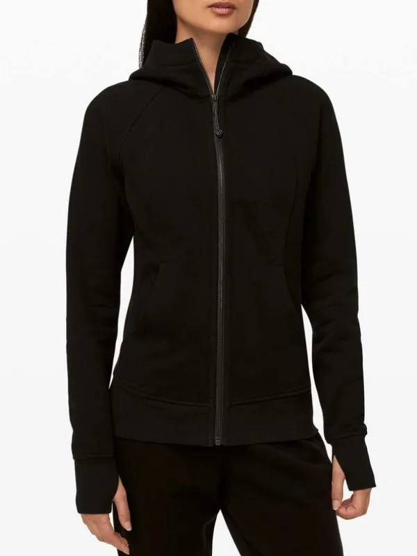 Lululemon Scuba Hoodie Cotton Fleece Black Size 6 Long Sleeve Comfy Long Sleeve - Image 7