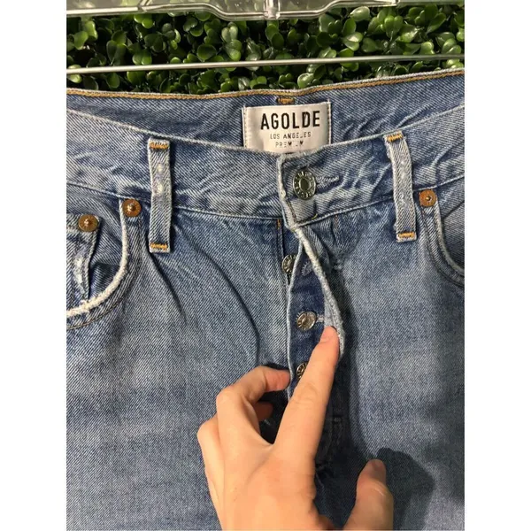 AGOLDE High Rise Straight Jeans Sz 27 - Image 2