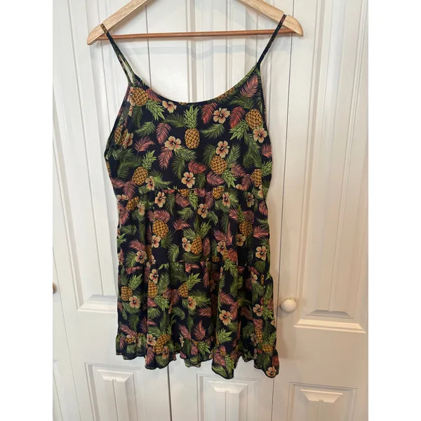 Mine Navy Tropical Print Dress Size‎ Small - Image 2