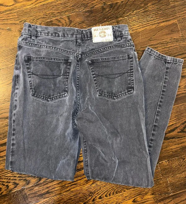 Bugle Boy Slim Fit Black Jeans, size 8R 28” inseam - Image 2