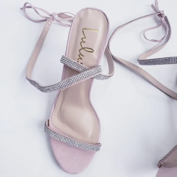 Lulus Wrap Rhinestone Heels - Image 3