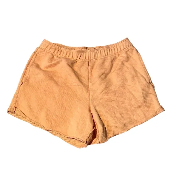 Aerie Sweat Shorts Womens Size S/P Orange Lounge Casual Elastic Waist - Image 4