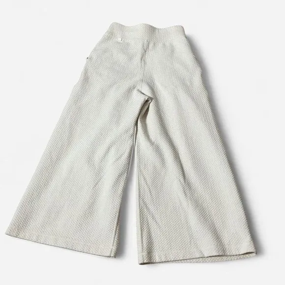 Lululemon Can You Feel The Pleat Crop Light Ivory High Rise Wide Leg Sz 2 W6BJCS - Image 4