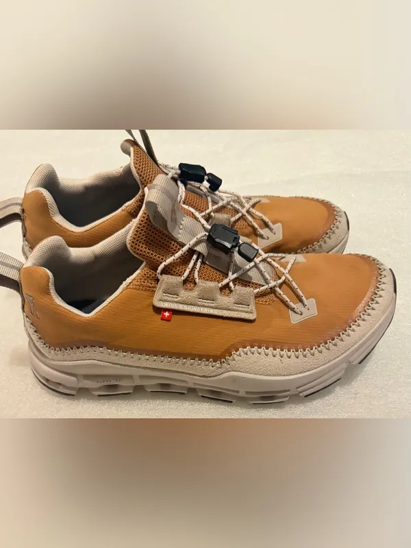 Women’s On cloud Tan Athletic Casual Shoes - Swiss Engineering Detail - Image 2