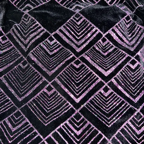 Beautiful Vintage 90s CDC Glitter Velvet Prom Gown! - Image 8