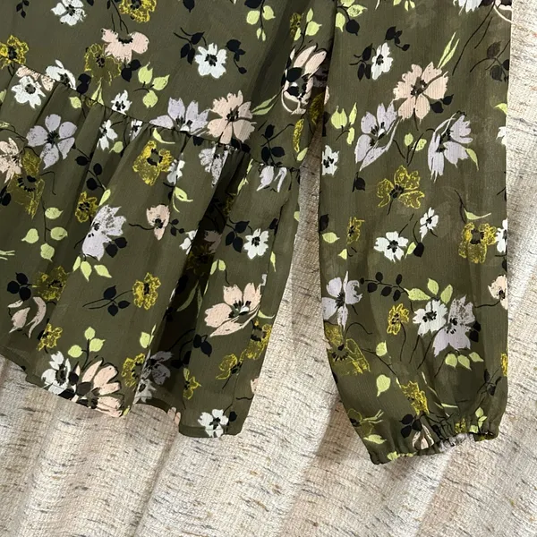 Madewell Georgette Peplum Blouse  - Image 3
