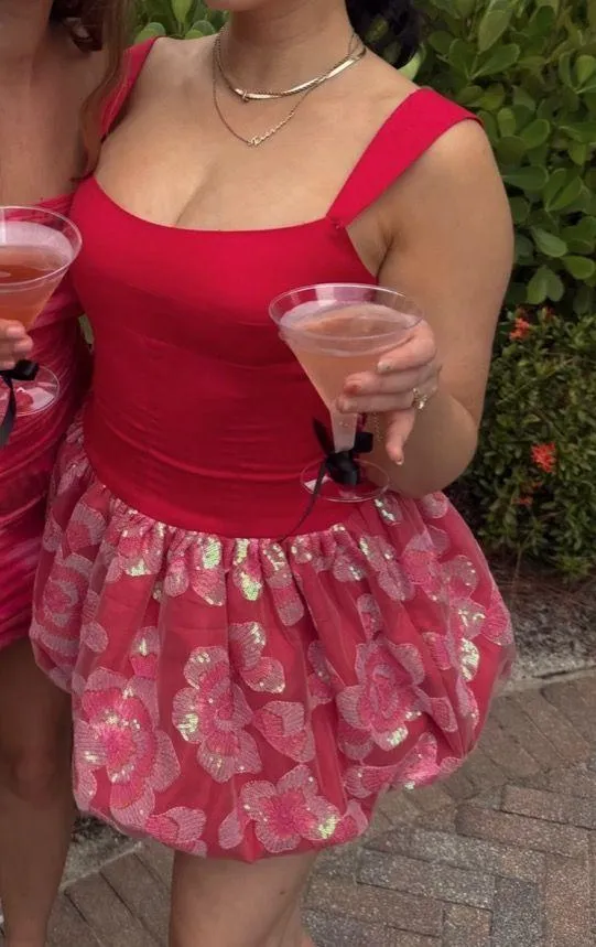 Boutique Pink Mini Dress - Image 2