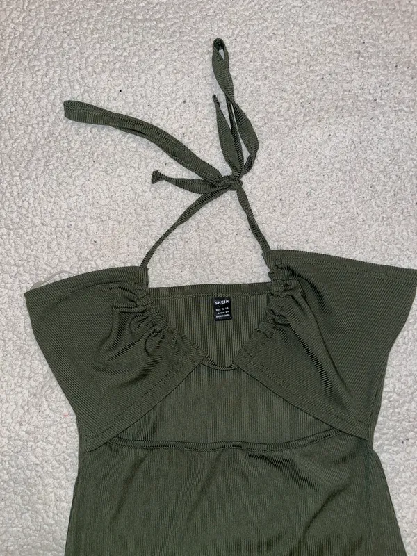 Cutout Dress Green Size L - Image 3