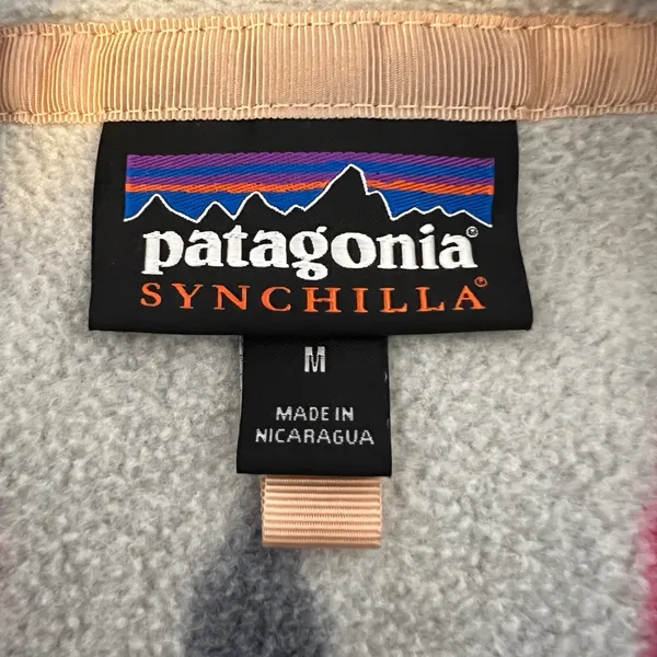 1441 | Patagonia Synchilla Snap-T Fleece Pullover Arrow Print Wish Tails Women M - Image 4