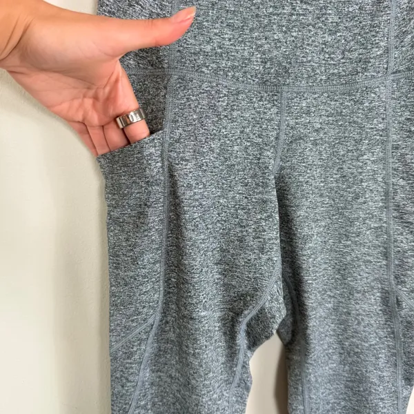 Quince Ultra-Soft High-Rise Pocket Legging Heather Grey DKBIZ01 Small NWT - Image 4