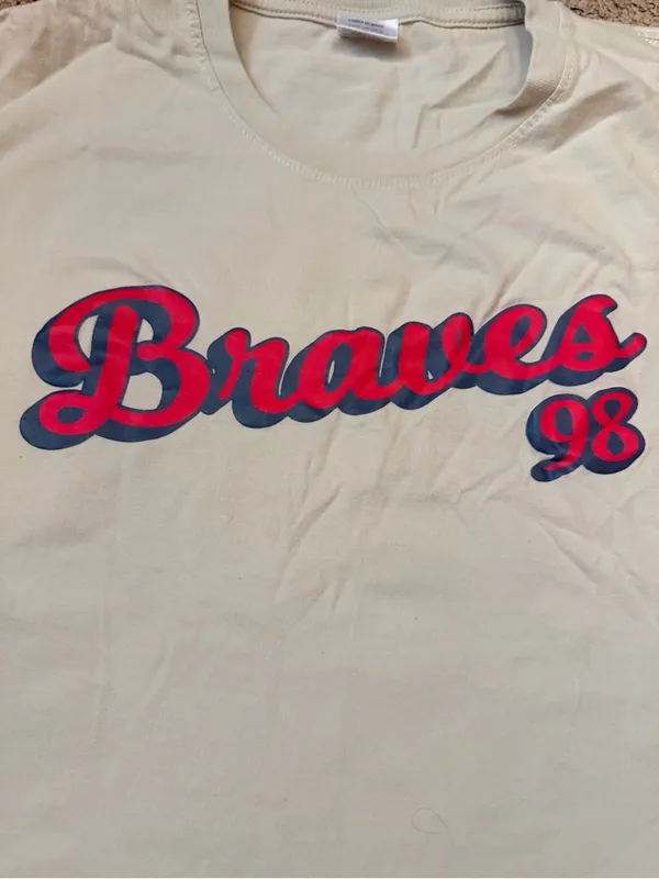 Morgan Wallen 98 Braves-Inspired Graphic Tee | Women’s Large - Image 9