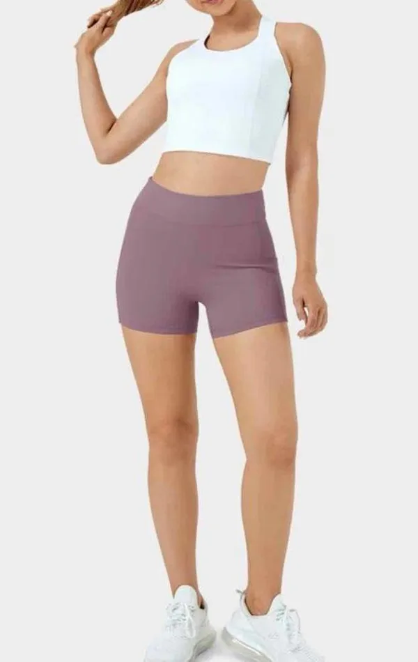 Halara Cloudful Air Fabric High Waisted Side Pocket Yoga Shorts 3.5" - Image 10