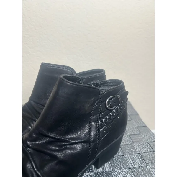 Naturalizer Boots Women's Size 7 Black Booties Autumn Preppy Casual Heeled Shoes - Image 5