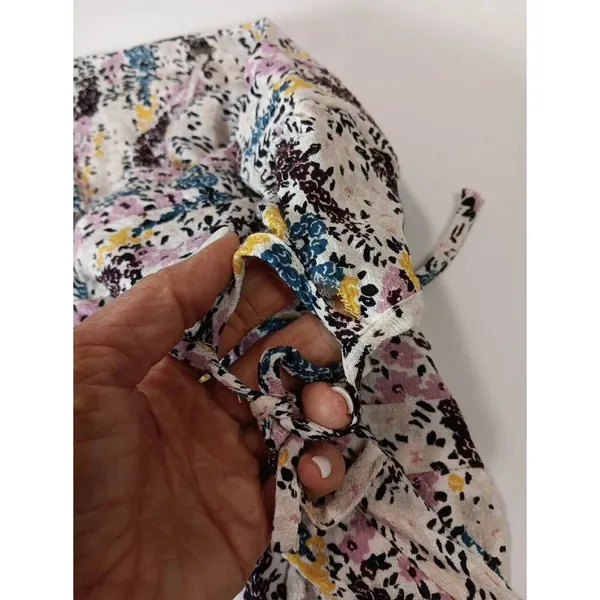 Women's Free People Boho Floral Fall Y2K Streetwear Dress Hippie Medium Fall Flo - Image 9