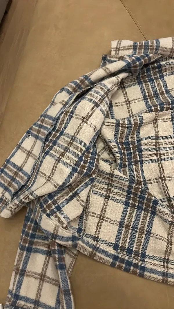 Altar'd State Plaid Flannel Button Shirt - Image 4