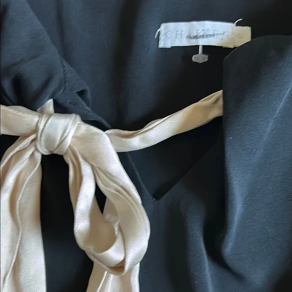 Camisole Black Cream Tie Front Size undefined - Image 3