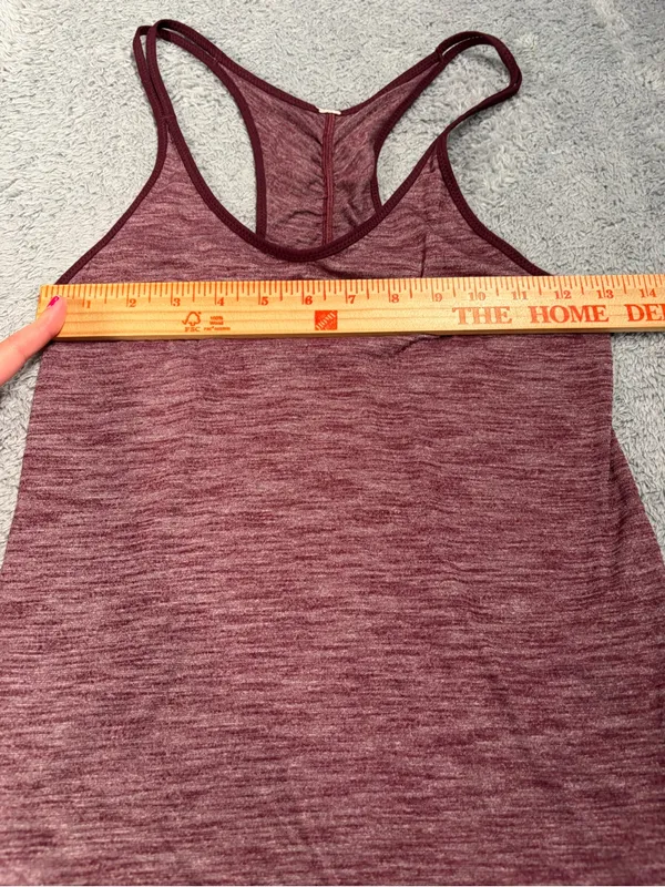 Lululemon Marled Wine Racerback Tank Top - Image 5