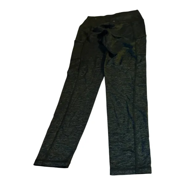 aerie Dark Green Heathered Leggings Size M - Image 3