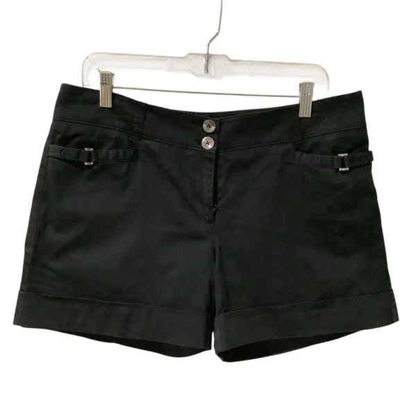 White House Black Market Black Shorts, Silver Accents Classic Fit. Size 10 - Image 7