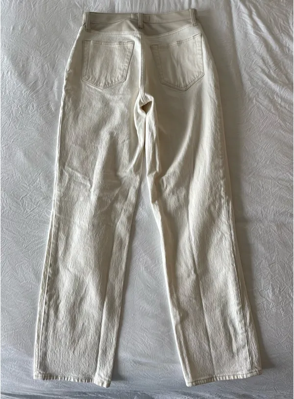 Abercrombie Leather Trim 90s Straight Ultra High Raise Jeans - Image 2