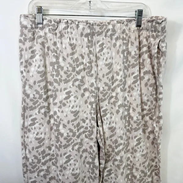 Carole Hochman‎ Large Pajama Set Cotton Gray Animal Print Lounge Luxury 759 - Image 5