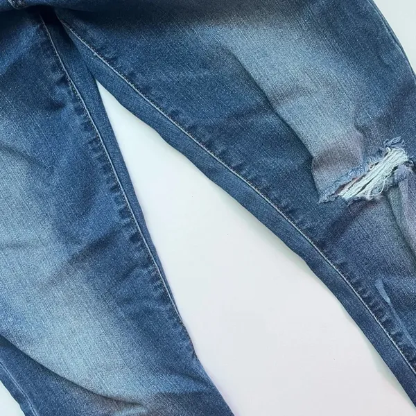 Gap • Medium Blue True Skinny Destructed Jeans - Image 6