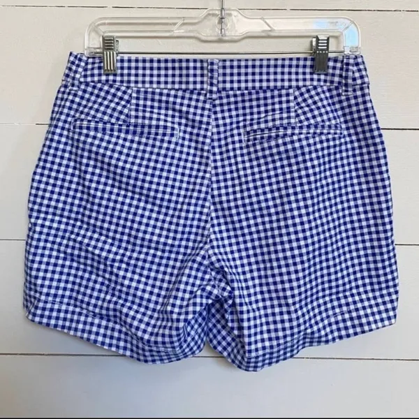 Old Navy Blue & White Patriotic‎ Everyday Gingham Shorts - 6 EUC - Image 9