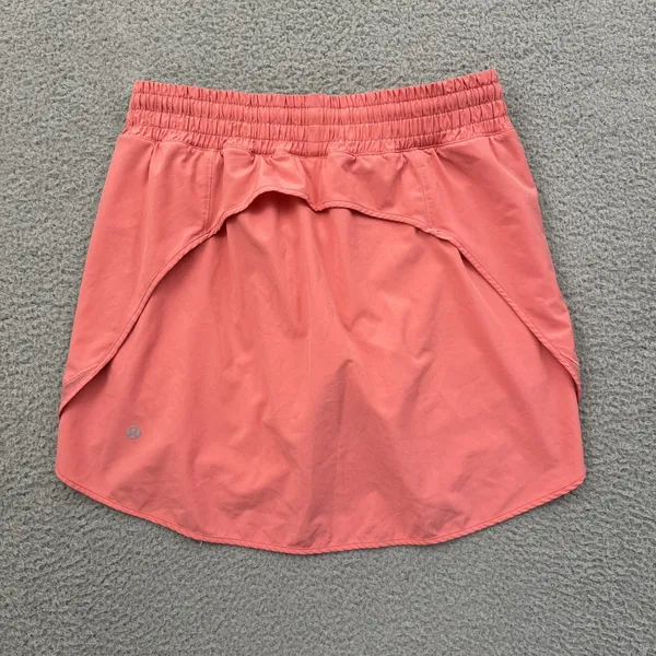 Lululemon Hotty Hot Skirt Skort High Rise Raspberry Cream Pink Women's 8 Tall - Image 2