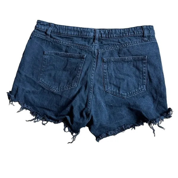 Wild Fable Black Distressed Denim Jean Shorts Women's 12 - Image 2