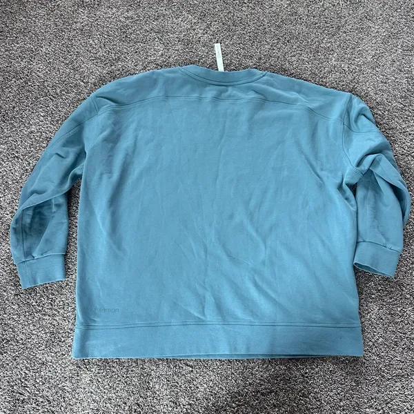 lululemon teal green perfectly oversized crewneck sweatshirt - Image 3